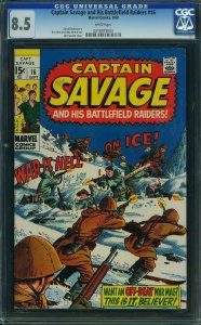 Captain Savage #16 (1969) CGC 8.5 VF+
