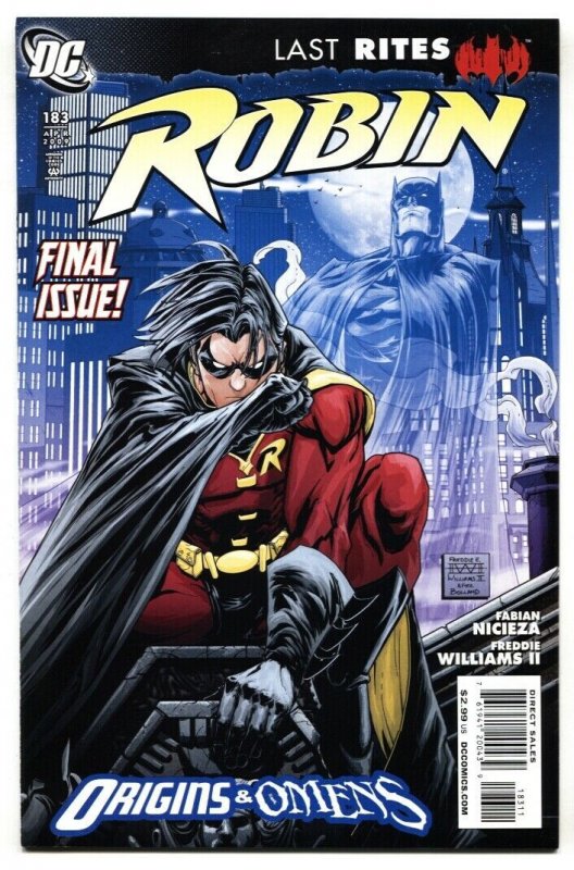 Robin #183-2009 Rare Last issue comic book DC NM-