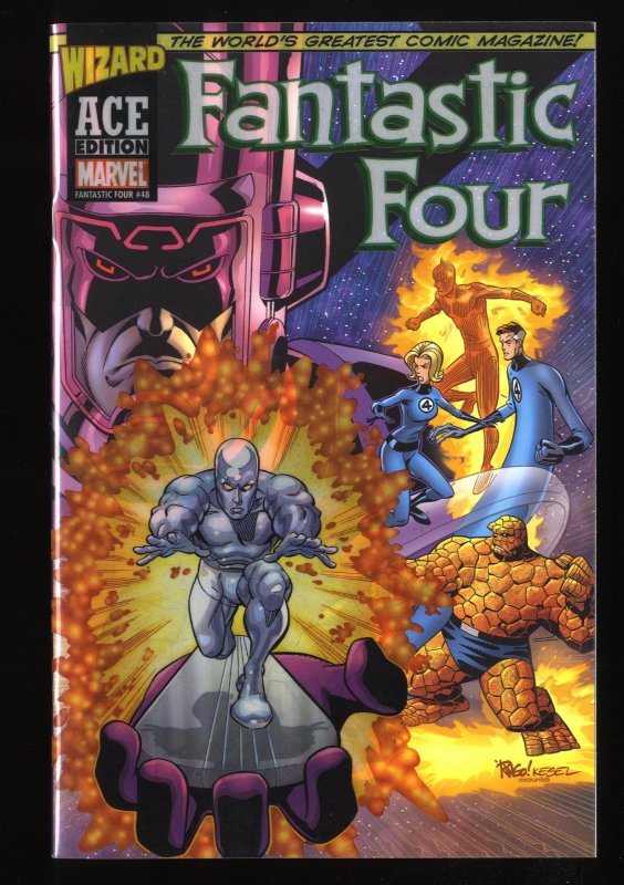 Fantastic Four (1998) #48 Near Mint  1st Silver Surfer Reprint Acetate Cover!