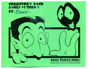 SMITH BROWN JONES - ALIEN ACCOUNTANT #1 2 3 4 5, NM, 5 issues, Signed Bean + Art