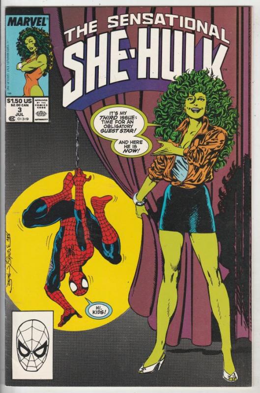 She-Hulk, the Sensational #3 (Jul-89) NM+ Super-High-Grade She-Hulk