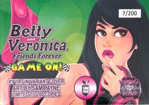 BETTY&VERONICA FRIENDS FOREVER GAME ON #1 VERONICA VIRGIN COVER W/NUMBERED COA