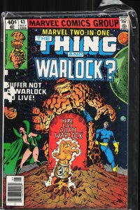 Marvel Two-in-One #63 Newsstand Edition (1980) Warlock