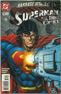 Action Comics #726 (in bag) VF/NM ; DC | With On The Edge Magazine - Superman