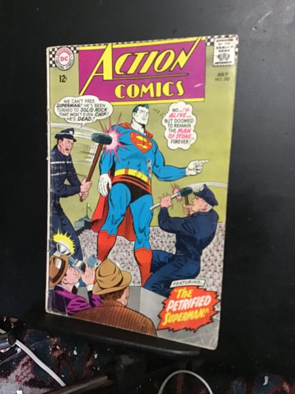 Action Comics #352  (1967) 1st Zha-Vam! Jimmy in supergirl story! VG/FN Wow