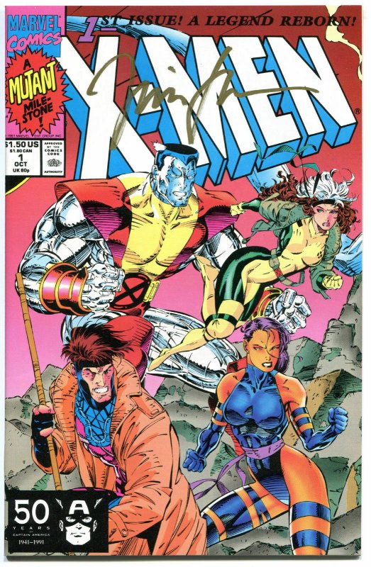 X-MEN 1, NM-, Signed Jim Lee, COA, 1991, unread copy, Wolverine, more in store