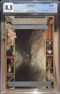 Sandman #1 CGC 8.5 1st Appearance of Morpheus DC/Vertigo 1989 Netflix Show