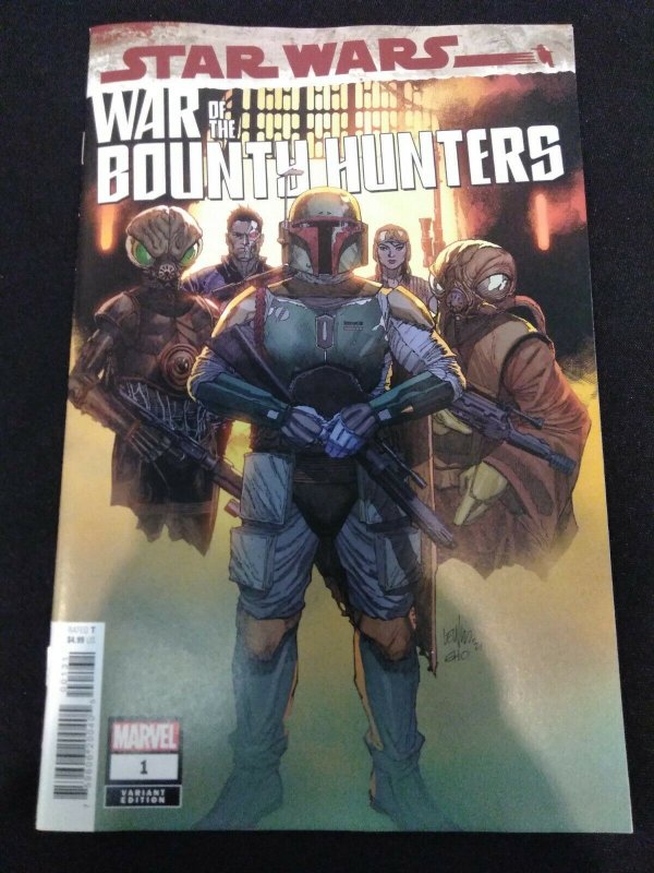 Star Wars War of the Bounty Hunters #1 Marvel Yu Variant 1:25 Boba Fett Cover