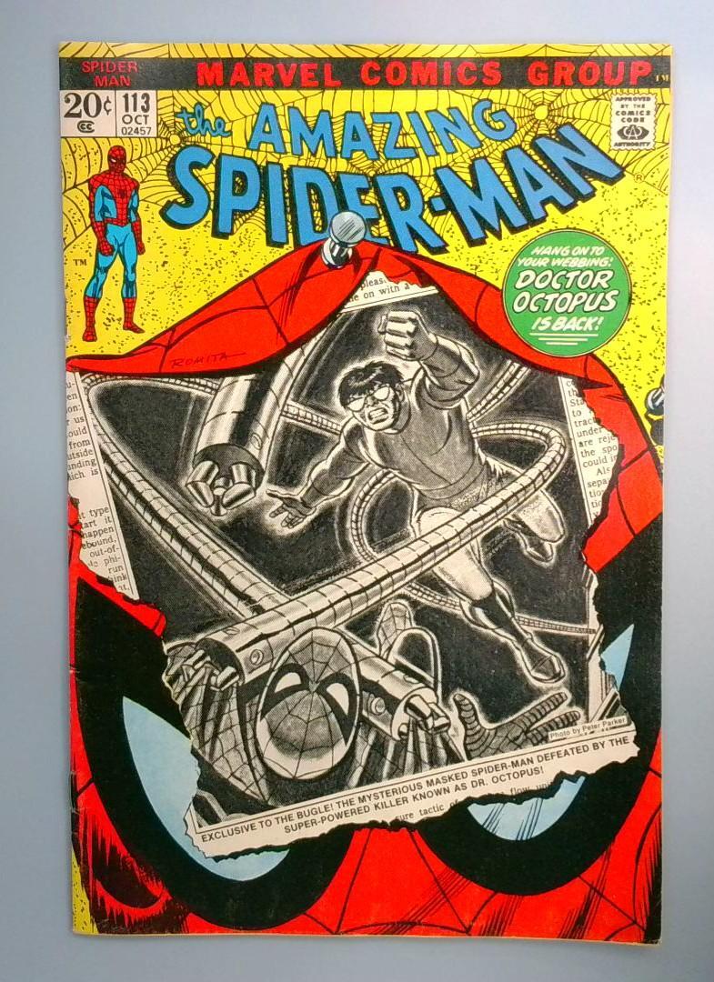 Amazing Spider-Man #113 VF+ 1st Hammerhead Marvel
