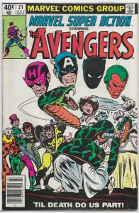 Marvel Super Action   #21 VG (rep. Avengers 60) Thomas/John Buscema, wedding