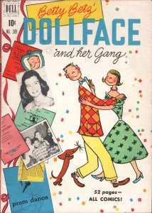 Betty Betz' Dollface-Four Color Comics #309 1950-and Her Gang-Pix inside covers