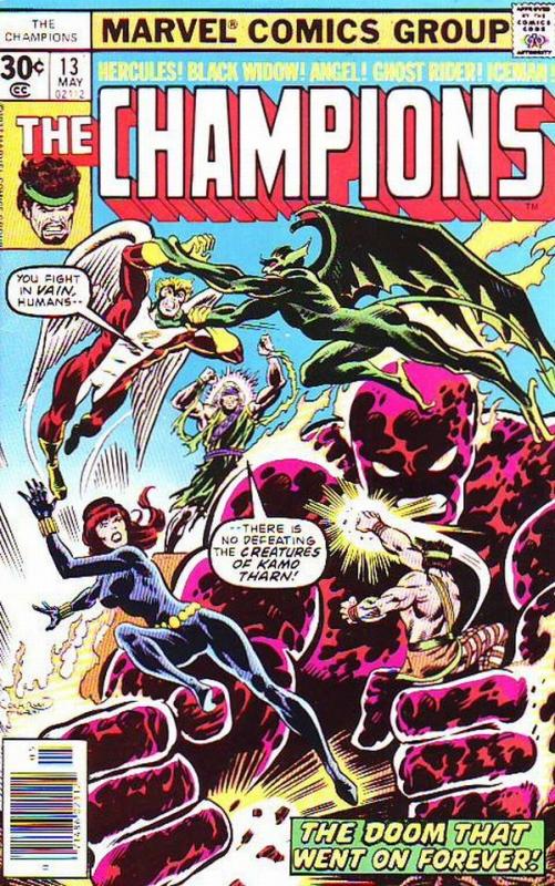 Champions, The #13 (Jan-77) NM Super-High-Grade Ghost Rider, Hercules, Black ...