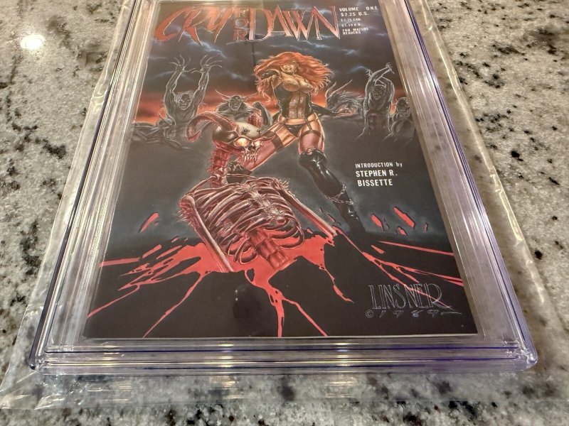 Cry For Dawn # 1 CGC Graded 9.6 Comic Book 1st Dawn Appearance Linsner 1989 JH27