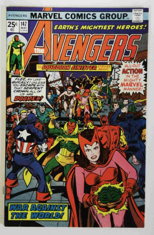 The Avengers #147 Marvel Comics 1976  Crisis on Other-Earth Series Comic  VF/NM