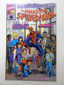Spider-Man and the New Mutants (1990) Child Abuse Relief Comic! VF- Condition!