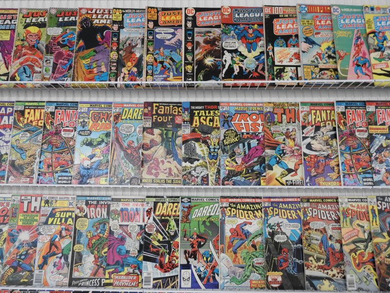 Huge Lot Silver/Bronze 180+ Comics W/ Iron Man, Flash, Spiderman, +More see desc