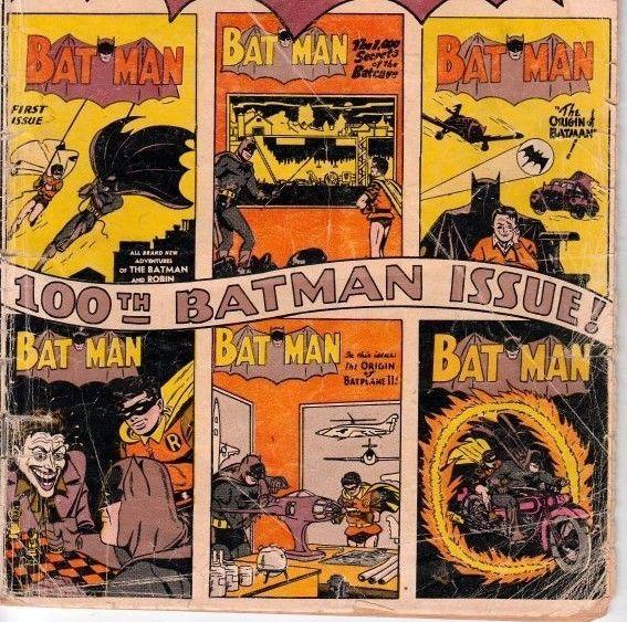 Batman 100 strict GD- 2.0  June 1956 Key issue, rare and hard to find, Joker cvr