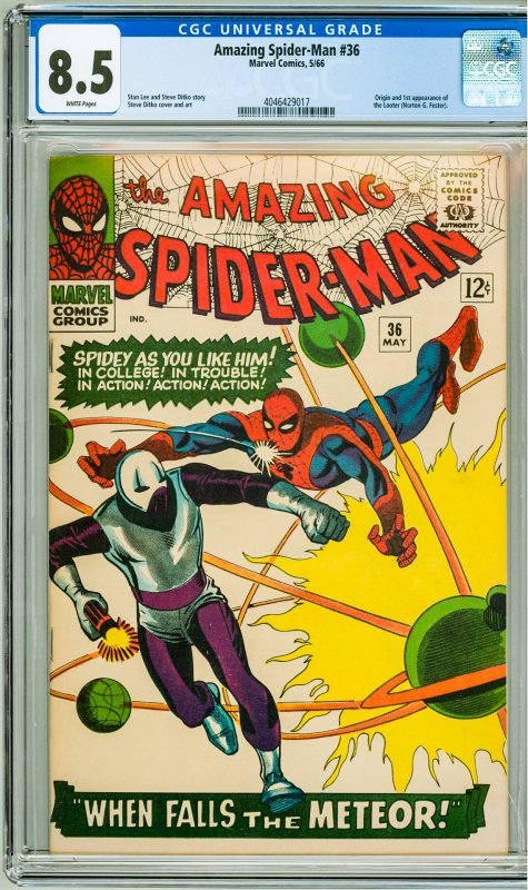 The Amazing Spider-Man #36 (1966) CGC 8.5! 1st Appearance of the Looter!