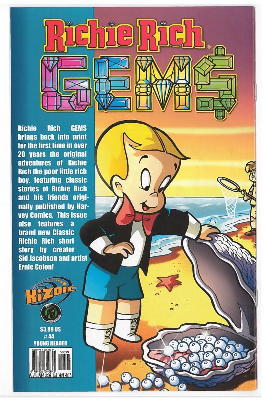 Richie Rich Gems (2011 Ape Entertainment Kizoic) #44 FN, First issue in series