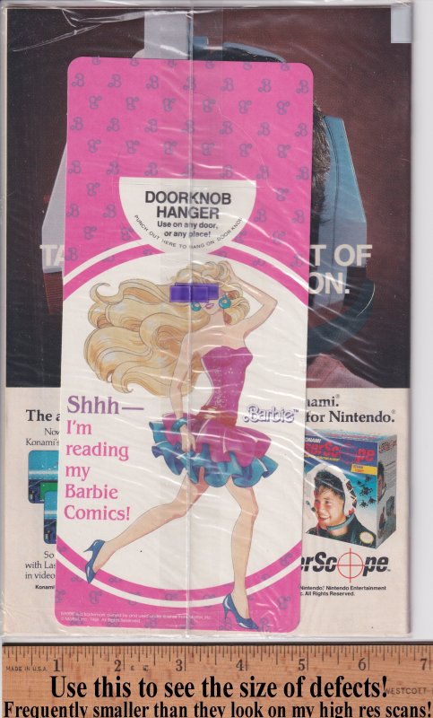 BARBIE #1 NEWSSTAND (Jan 1991) MIB with doorknob hanger!