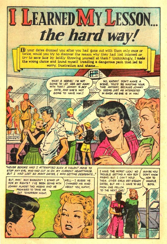 TEEN-AGE ROMANCES #21 (Apr1952) 6.0 FN  Gorgeous MATT BAKER artwork!