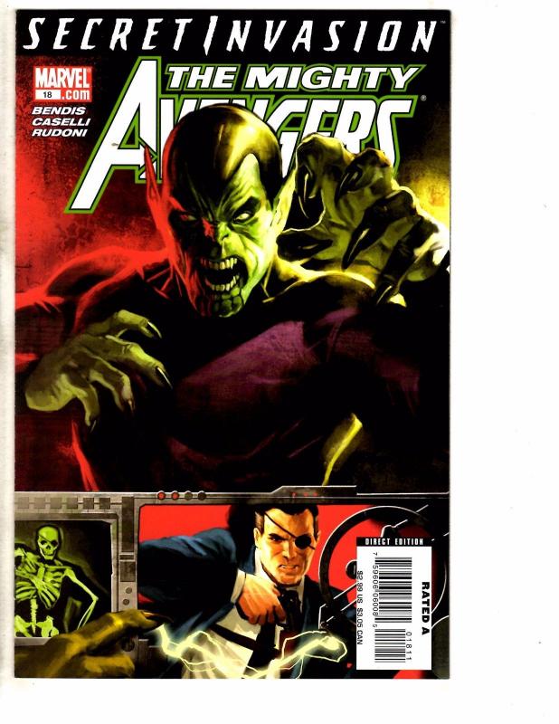 Lot Of 5 Mighty Avengers Marvel Comic Books # 17 18 19 20 21 Hulk Thor Wasp J47