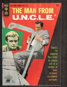The Man From U.N.C.L.E #13~Robert Vaughn, David McCallum photo cvr~1967 (4.0) WH