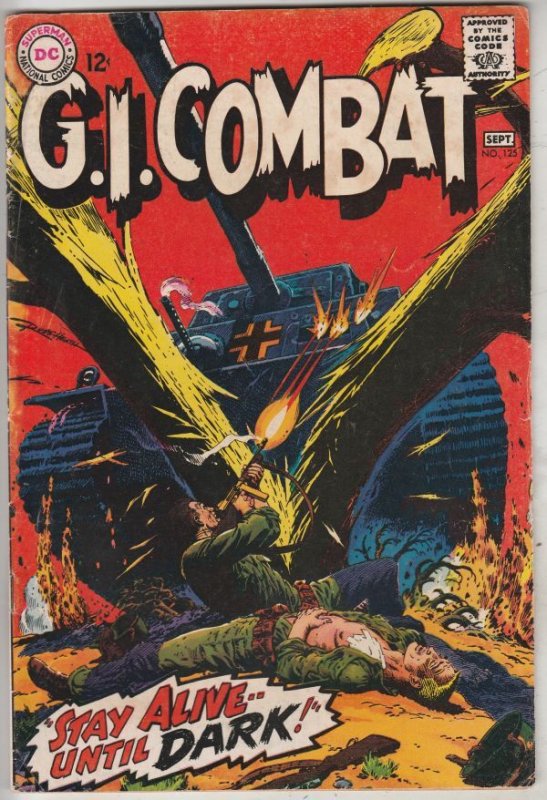 G.I. Combat #125 (Sep-67) FN/VF Mid-High-Grade The Haunted Tank