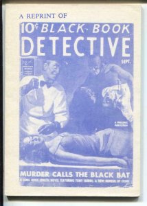 Black Book Detective 9/1939-James Hanos reprint-Murder Calls The Black Bat-VF