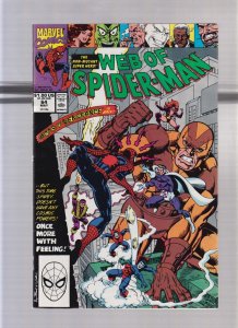 Web Of Spider Man #64 - Alex Saviuk Cover Art! (8.0) 1990