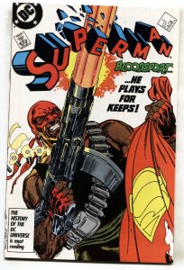 Superman #4-- DC--comic book--1st Bloodsport--1987--NM-