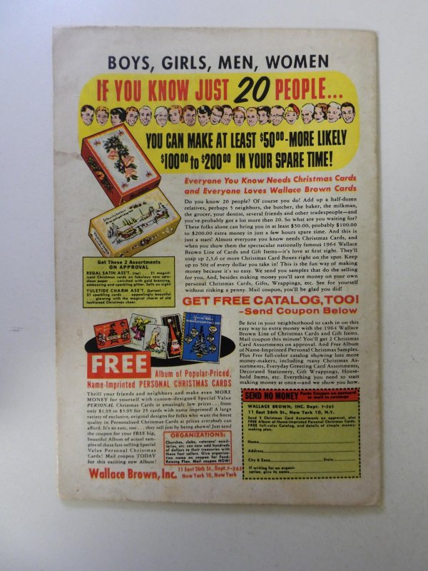 Metal Men #10 (1964) VG- condition stains back cover