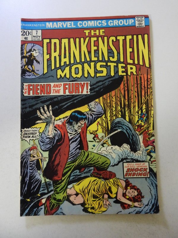 The Frankenstein Monster #7 (1973) FN- condition moisture damage