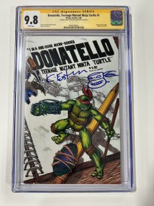 Donatello TEENAGE MUTANT NINJA TURTLES 1 1986 Cgc 9.8 SS W/ Sketch Kevin Eastman