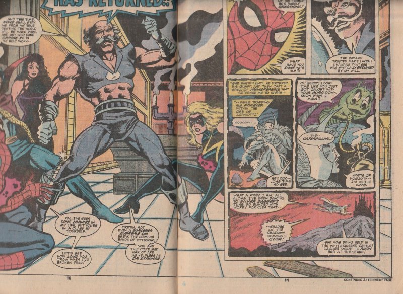 Marvel Team Up(vol. 1) # 77 Spiderman, Dr. Strange, and Ms. Marvel