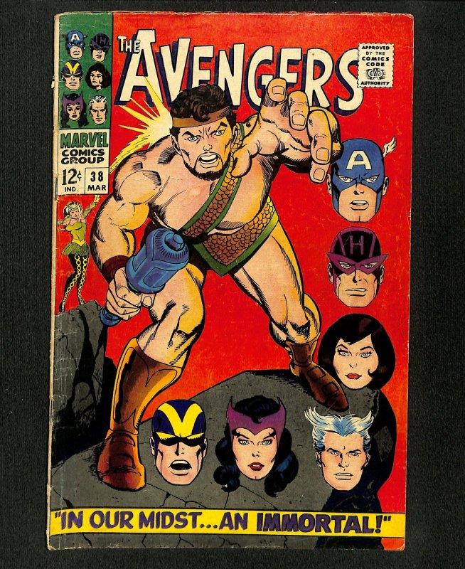 Avengers #38 Hercules! Enchantress! Black Widow!