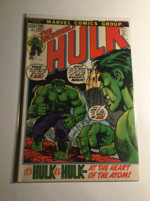 Incredible Hulk 156 very fine vf 8.0 Marvel