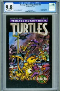 TEENAGE MUTANT NINJA TURTLES #52 CGC 9.8 1992 1st appearance of KARAI 3809694014