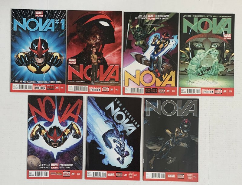 Nova #1,2,3,5,6,7,&12 Lot Of 7