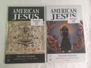 AMERICAN JESUS #1 Two Cover Versions, VFNM Condition