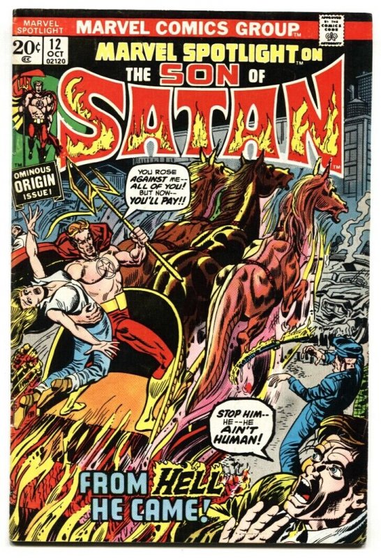 Marvel Spotlight #12 Origin of Son of Satan-comic book