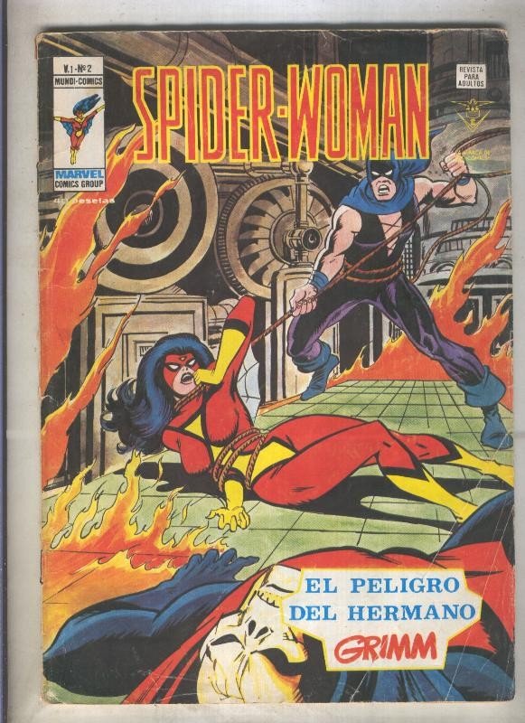 Spider Woman numero 02: El peligro del hermano Grimm (numerado 1 en trasera(