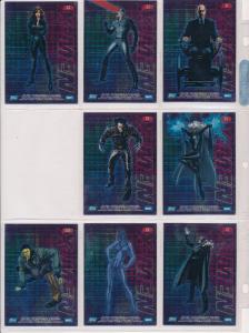 2000 Topps X-Men movie Chromium Insert Cards lot of 8, Wolverine, Storm,Toad etc