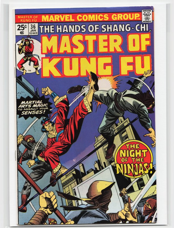 Master of Kung Fu #36 (1976) Master of Kung Fu / Shang-Chi