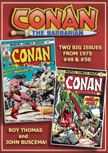CONAN THE BARBARIAN #49 & 50 (1975) 8.0 VF Roy Thomas! John Buscema! Monsters!