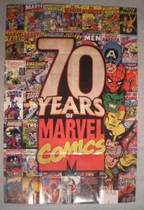 70 YEARS OF MARVEL COMICS Promo Poster, 2008, Unused, more in our store