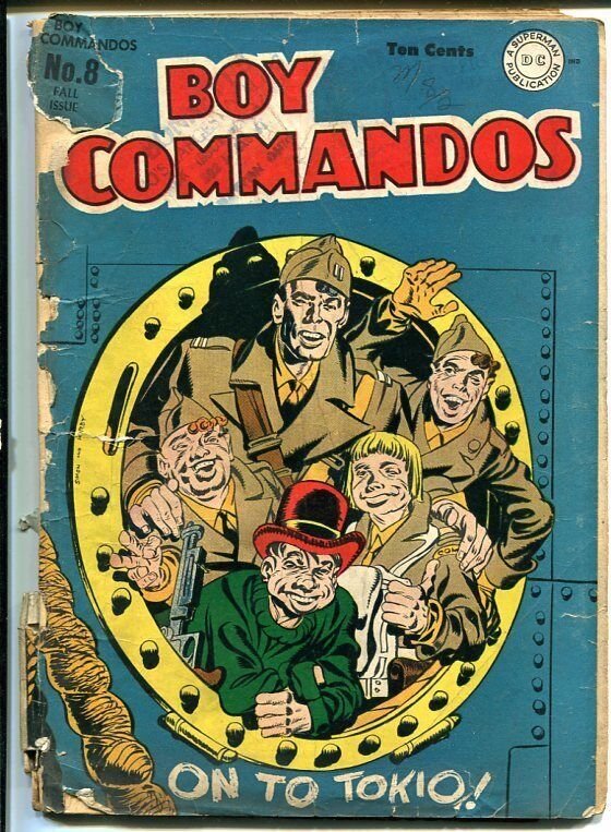 BOY COMMANDOS #8-Jack Kirby art-bargain!-GOLDEN AGE P/FR