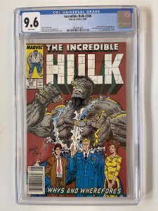 INCREDIBLE HULK 346 CGC 9.6 - Newsstand -  TODD McFARLANE COVER (1988)