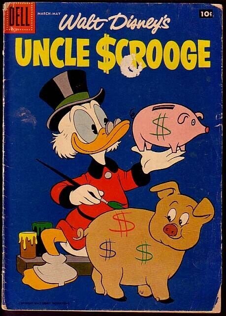 UNCLE SCROOGE COMICS #21-1958-CARL BARKS ART G