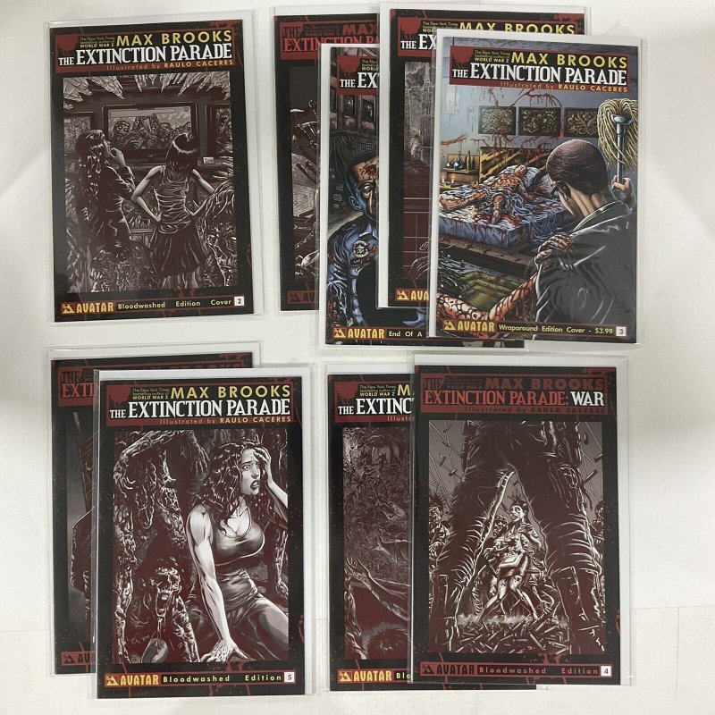 Extinction Parade 2013 1-5 Variant Lot Of 17 AVATAR PRESS Max Brooks VAMPIRES NM